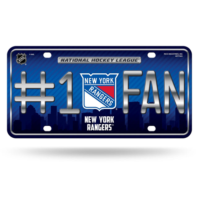 New York Rangers #1 Fan Metal Tag