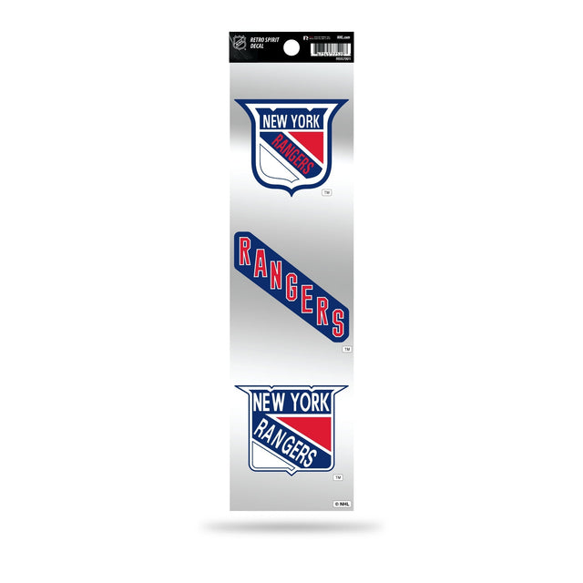 New York Rangers 3-Piece Retro Spirit Decals