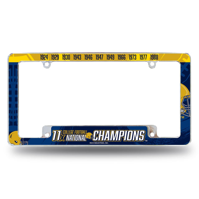 Notre Dame 11 Time College Football Champs All Over Chrome Frame