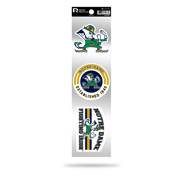 Notre Dame 3-Piece Retro Spirit Decals