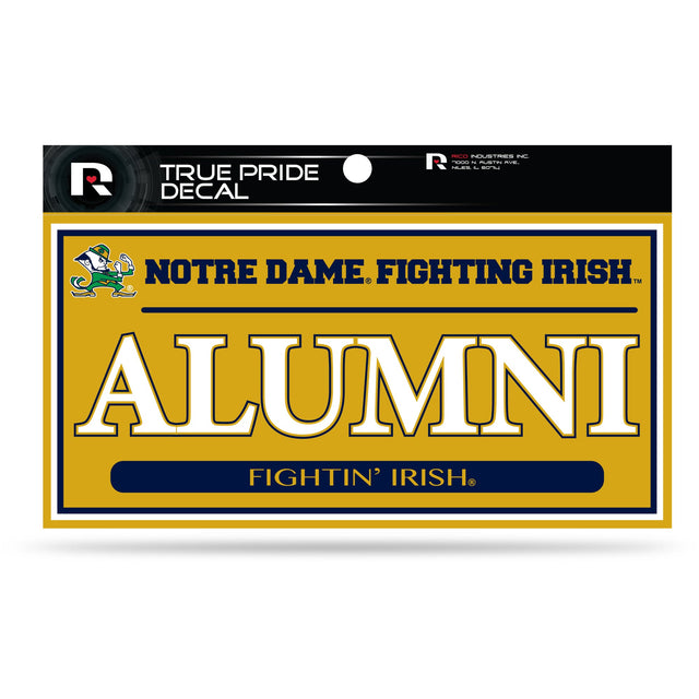 Notre Dame 3" X 6" True Pride Decal - Alumni (Alternate)