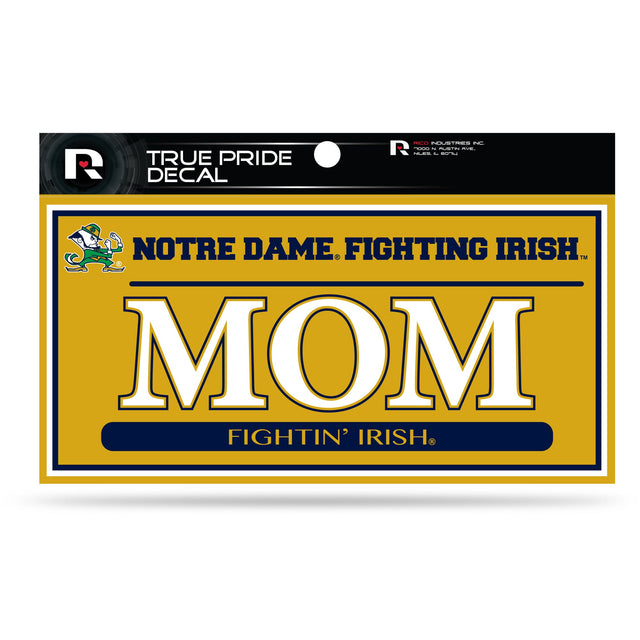 Notre Dame 3" X 6" True Pride Decal - Mom (Alternate)