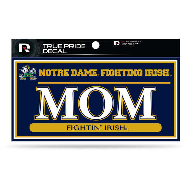 Notre Dame 3" X 6" True Pride Decal - Mom