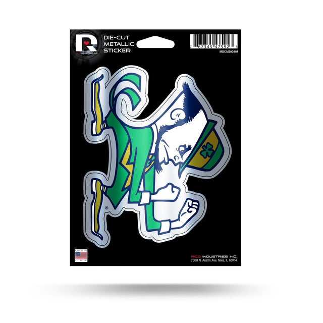 Notre Dame Die Cut Metallic Sticker