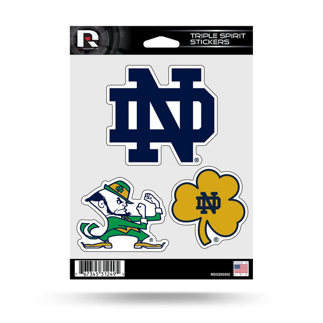 Notre Dame Triple Spirit Stickers