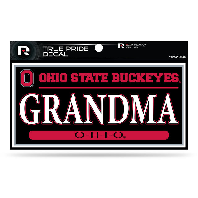 Ohio State 3" X 6" True Pride Decal - Grandma