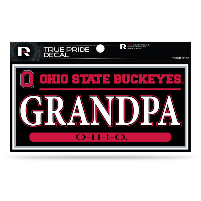 Ohio State 3" X 6" True Pride Decal - Grandpa