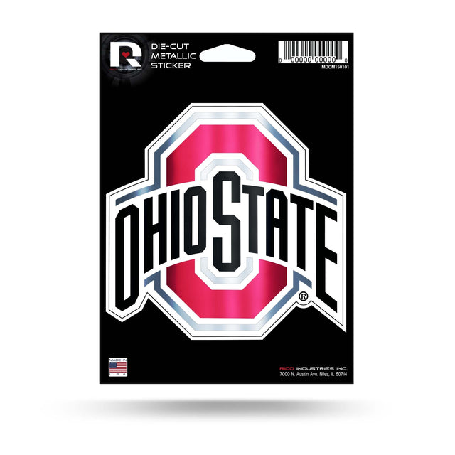 Ohio State Die Cut Metallic Sticker