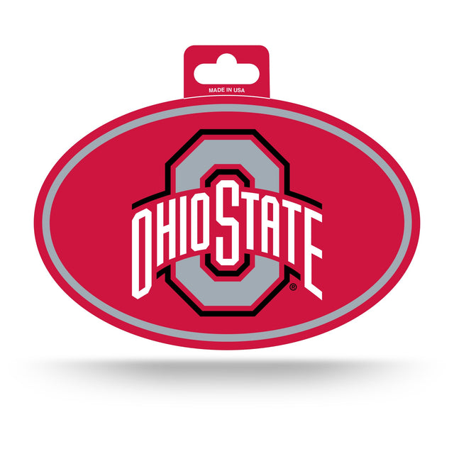 Adhesivo ovalado a todo color de Ohio State