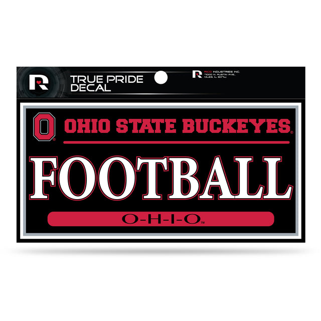 Ohio State University 3" X 6" True Pride Decal - Football