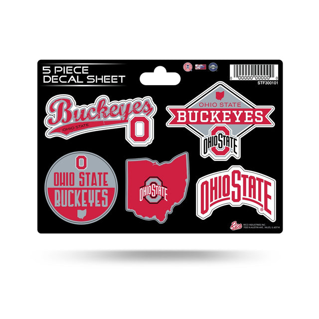 Ohio State University 5-PC Sticker Sheet