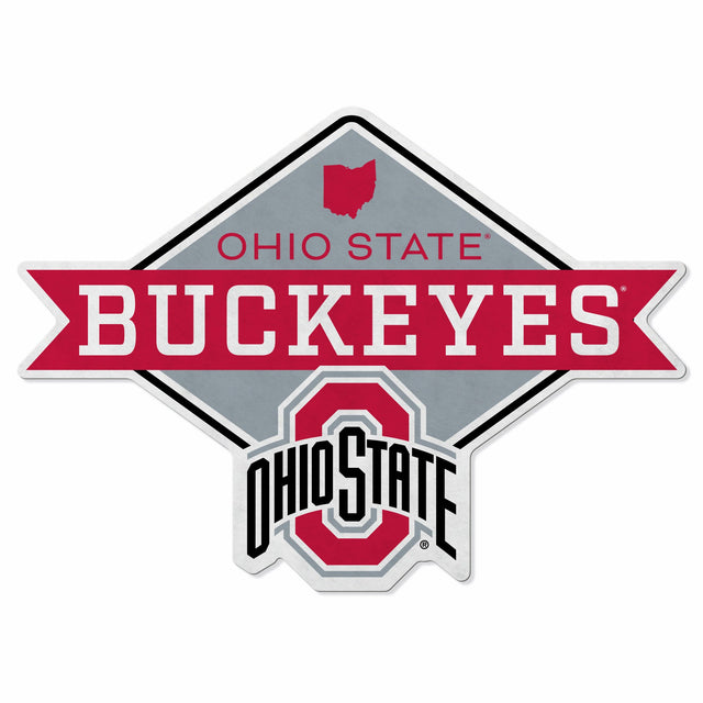 Ohio State University Shape Cut Logo With Header Card - Diamond Design