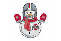 Ohio State University Snowman Shape Cut Pennant