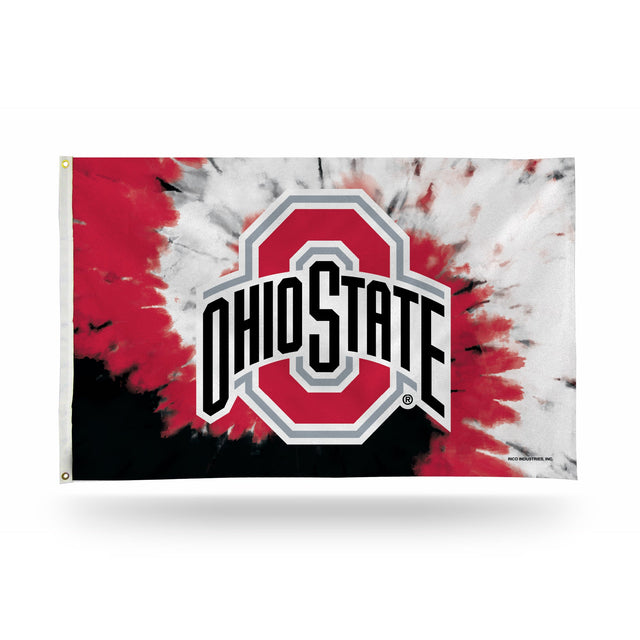 Universidad Estatal de Ohio - Diseño de tie-dye - Bandera tipo pancarta (3 x 5)