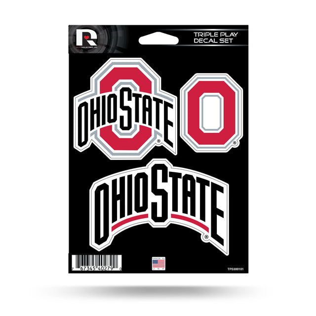 Ohio State University Triple Play Sticker