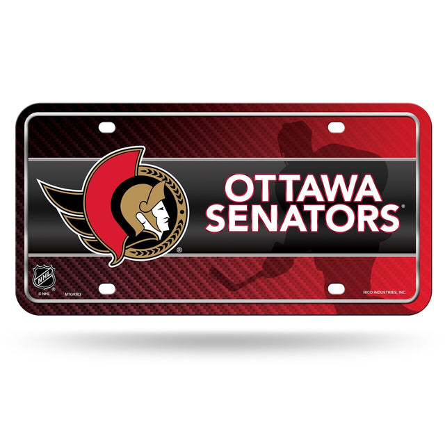 Ottawa Senators Metal Auto Tag