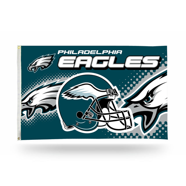 Bandera con casco de los Philadelphia Eagles (3 x 5)