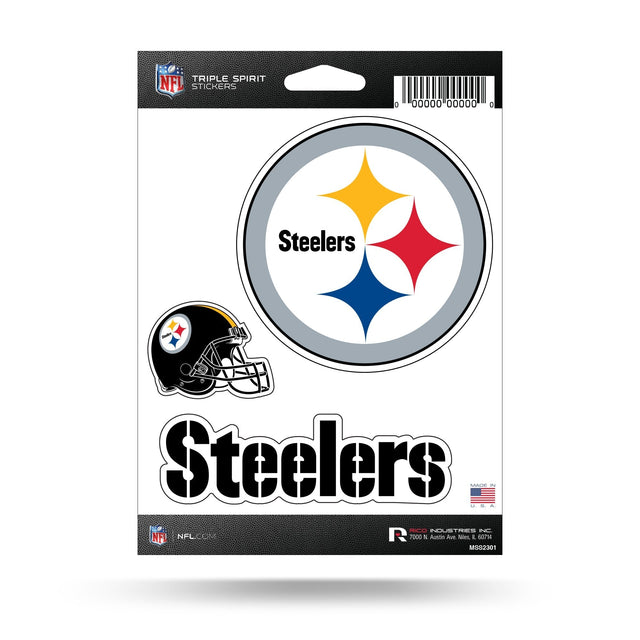 Pegatinas con el triple espíritu de los Pittsburgh Steelers