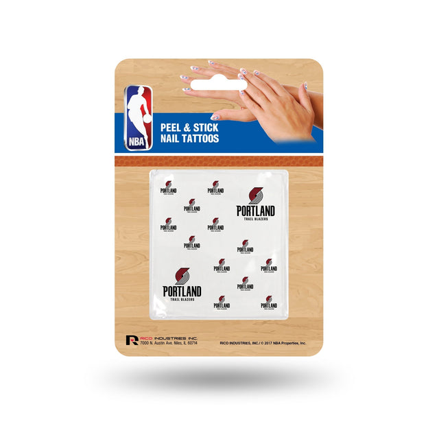 Portland Trail Blazers Nail Tattoos