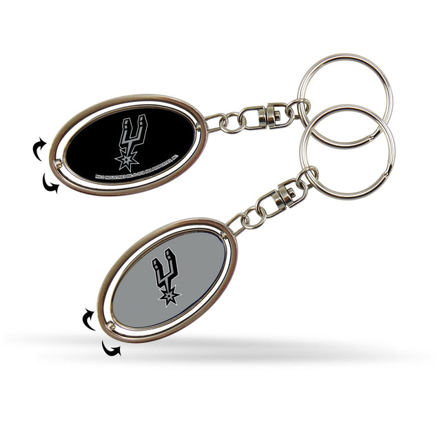 San Antonio Spurs Spinner Keychain With Primary Logo - Secondary Design