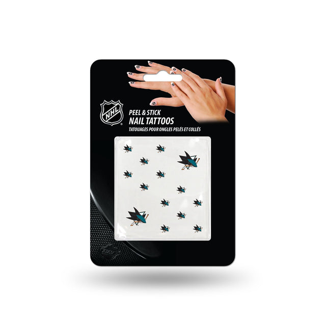 San Jose Sharks Nail Tattoos