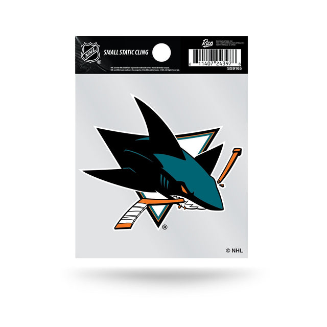 San Jose Sharks Secondary Design Small Static Cling