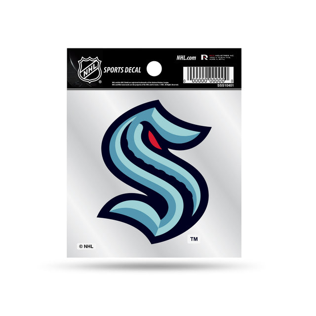 Seattle Kraken Primary Logo Small Style Weeded Decal (4"X4")