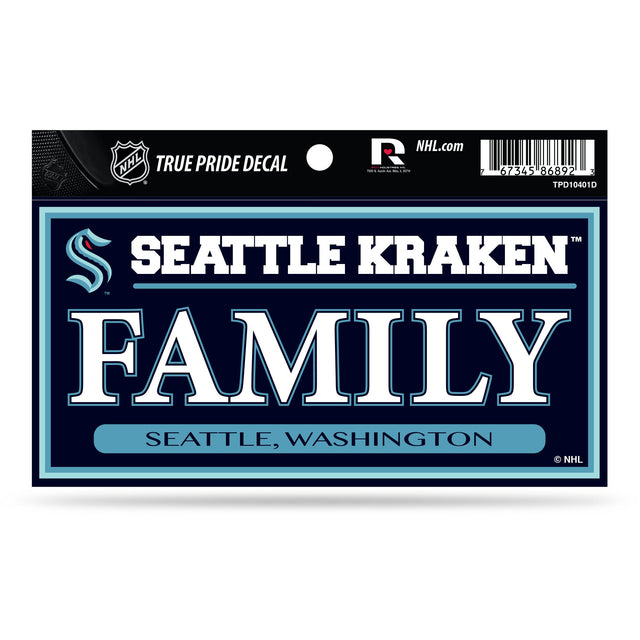 Calcomanía Seattle Kraken True Pride - Familia