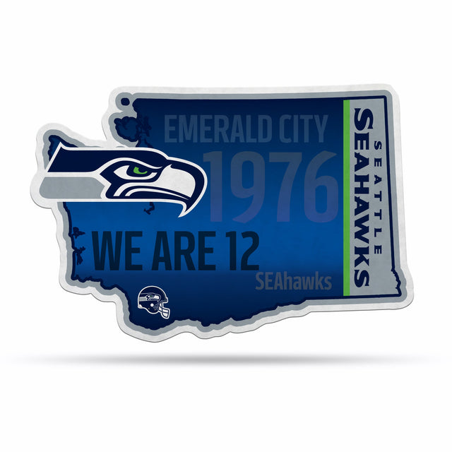 Seattle Seahawks Shape Cut Home State Pennant With Header Card