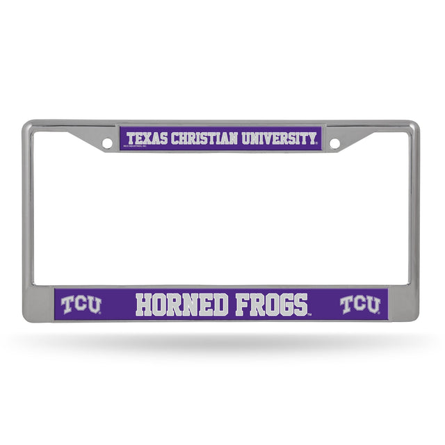 Marco cromado TCU Horned Frogs