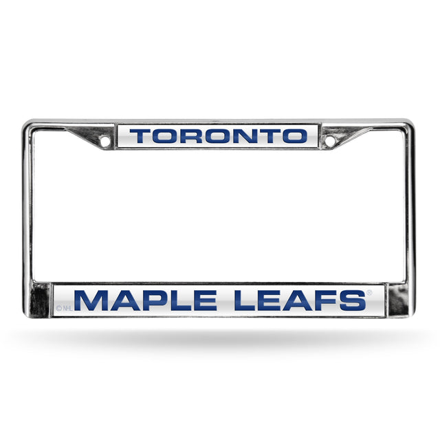 Marco para matrícula de 12 x 6 con cromo láser de Toronto Maple Leafs