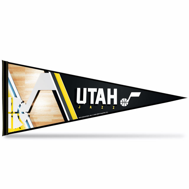 Banderín de fieltro suave de Utah Jazz (12 x 30 in, en cartón)