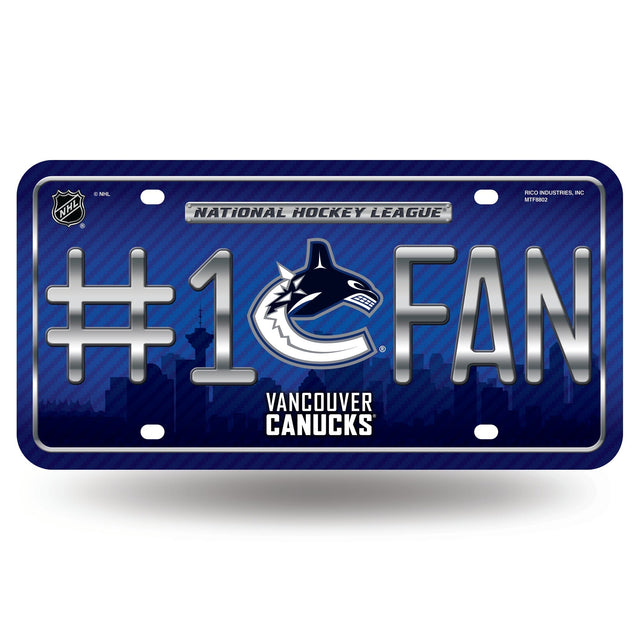 Vancouver Canucks #1 Fan Metal Tag