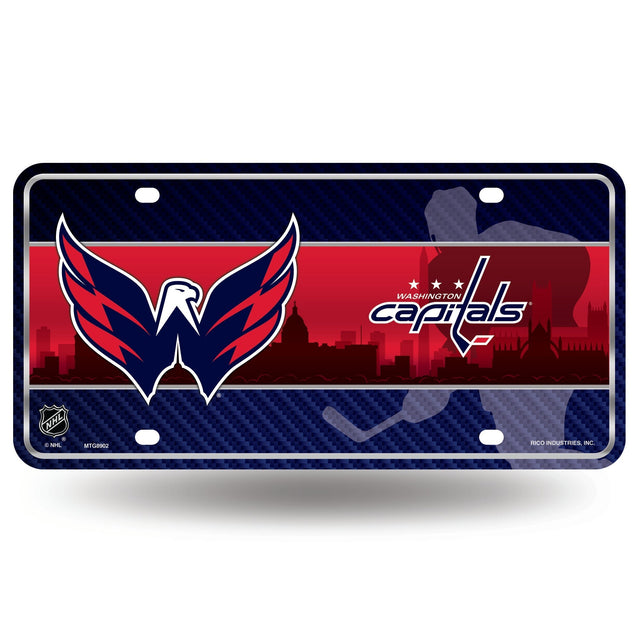 Etiqueta metálica de Washington Capitals