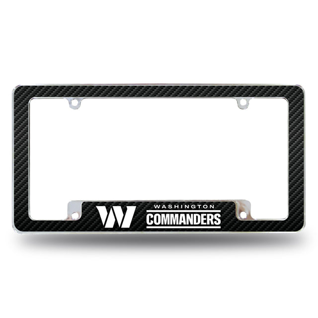 Cuadro cromado Washington Commanders All Over 12 x 6: diseño de fibra de carbono