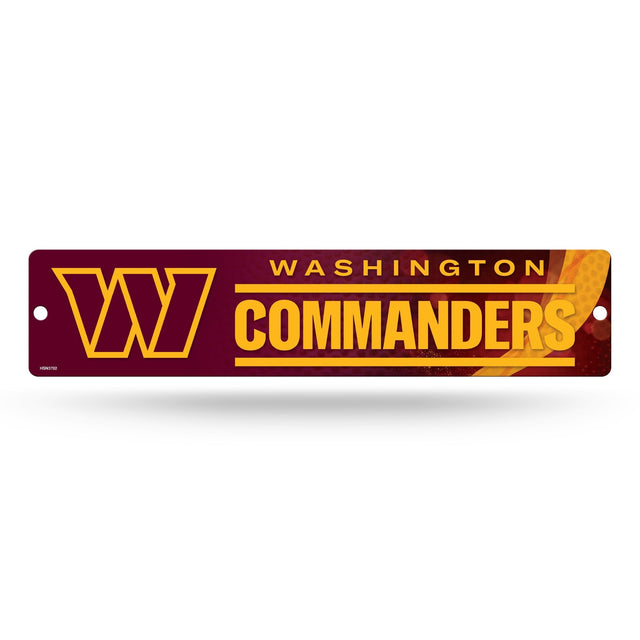 Washington Commanders Plastic Street Sign