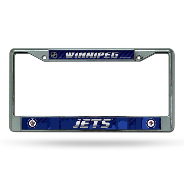 Cuadro cromado de los Winnipeg Jets