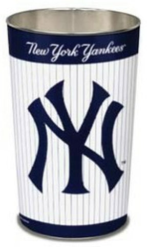 New York Yankees Wastebasket 15" Pinstripes Design