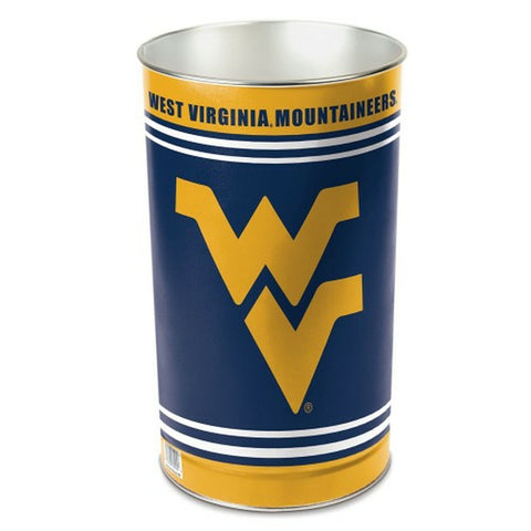 West Virginia Mountaineers Wastebasket 15" - Special Order