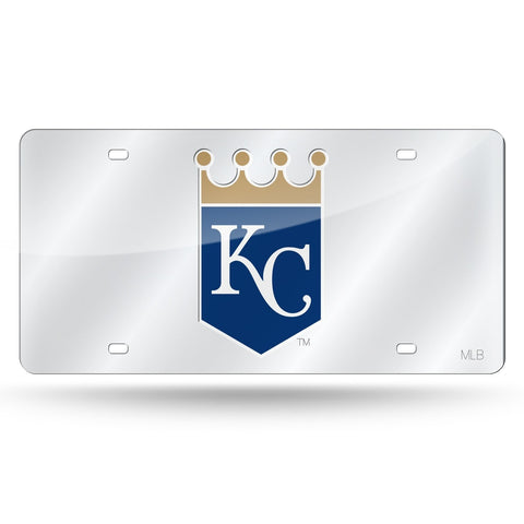 Kansas City Royals License Plate Laser Cut Silver