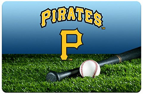 Pittsburgh Pirates Pet Bowl Mat Team Color Baseball Size Large CO