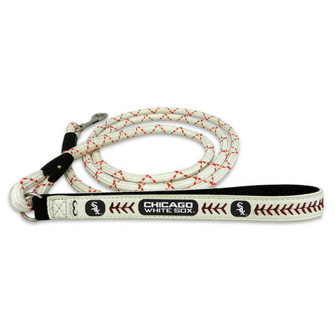 ~Chicago White Sox Frozen Rope Baseball Leather Leash - L~ backorder