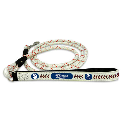 San Diego Padres Frozen Rope Baseball Leather Leash - L