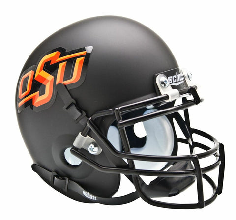 ~Oklahoma State Cowboys Schutt Mini Helmet - Black Alternate Helmet #3 - Special Order~ backorder