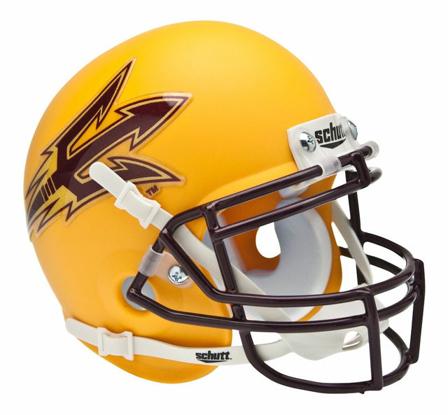 Casco Schutt Mini de los Arizona State Sun Devils - Casco alternativo dorado n.° 1