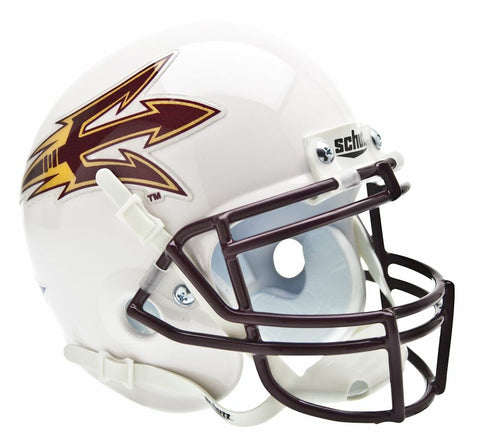 ~Arizona State Sun Devils Schutt Mini Helmet - White Alternate Helmet #2 - Special Order~ backorder
