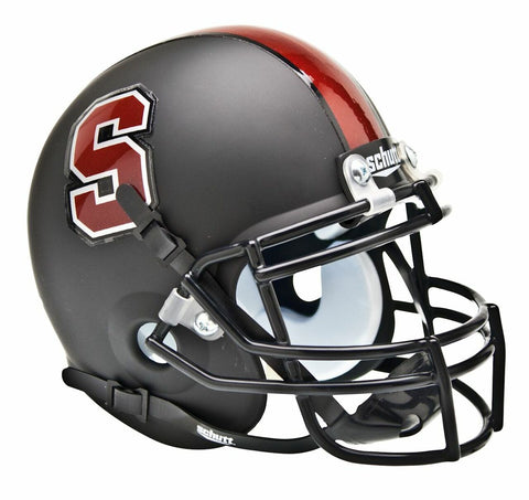 ~Stanford Cardinal Schutt Mini Helmet - Black Alternate Helmet - - Special Order~ backorder