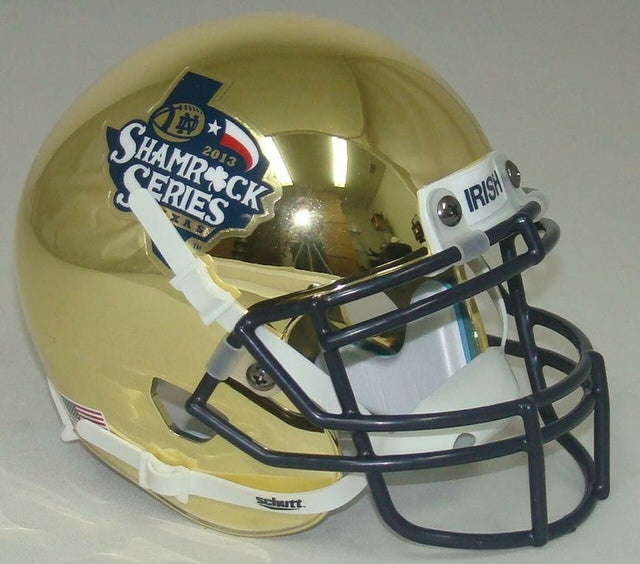 Casco Schutt en miniatura de Notre Dame Fighting Irish (alternativo 6)