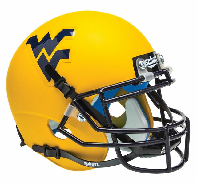 West Virginia Mountaineers Schutt Mini Helmet - Alternate Helmet #2 -