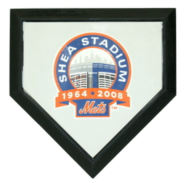 Auténtico Home Plate de bolsillo de Hollywood de los Mets de Nueva York - Logotipo de la temporada final del Shea Stadium CO